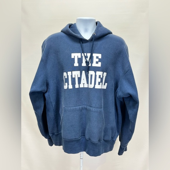 The Citadel Other - VINTAGE COTTON EXCHANGE THE CITADEL Men's Navy blue hoodie sweatshirt size XL.